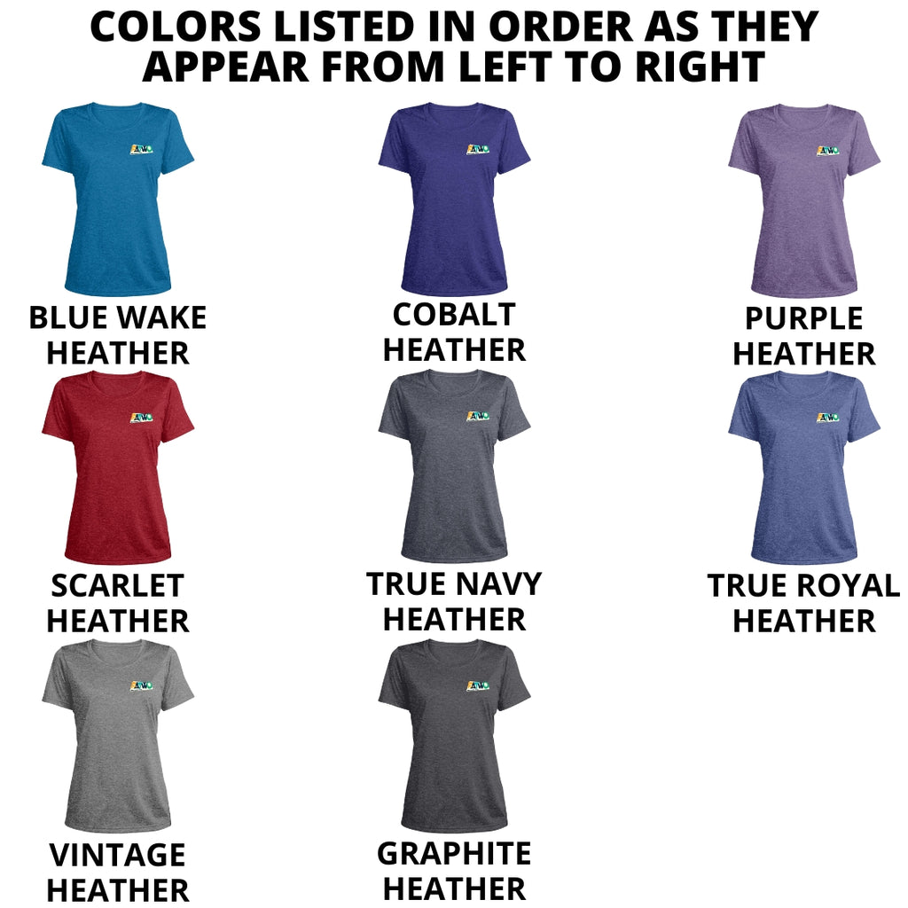 FATWO Basic - Ladies Heather Scoop Neck Performance Tee