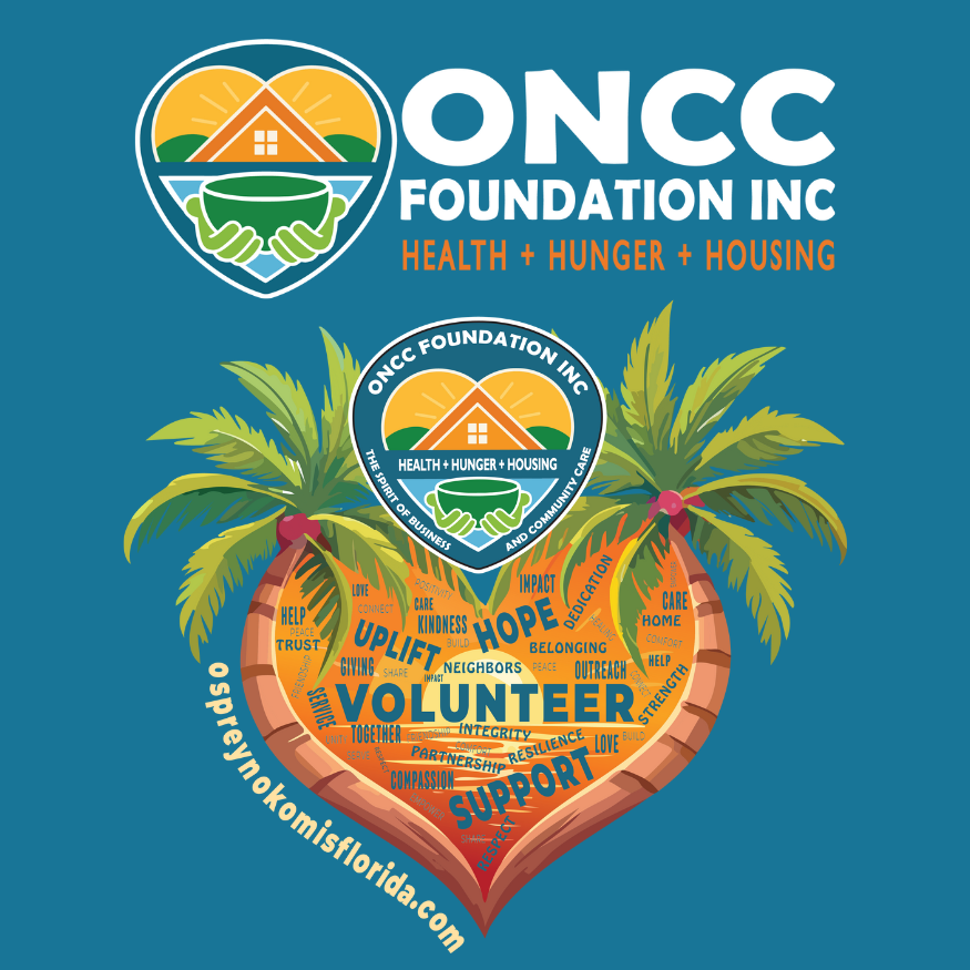 ONCC Foundation "Heart of Community" Volunteer V-Neck Tee